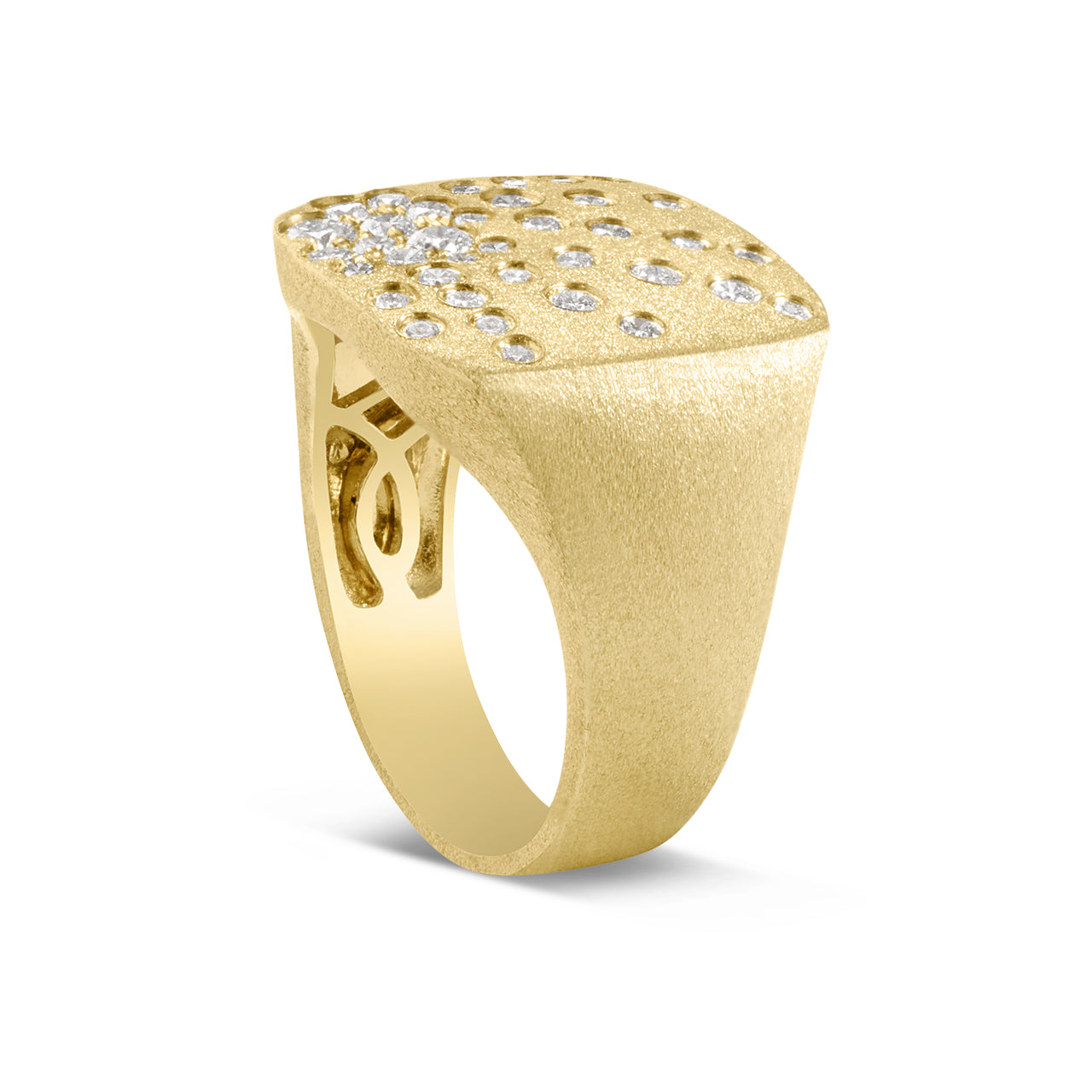 Diamond Galaxy Cushion Ring
