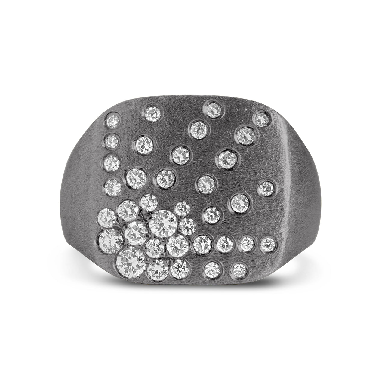 Diamond Galaxy Cushion Ring