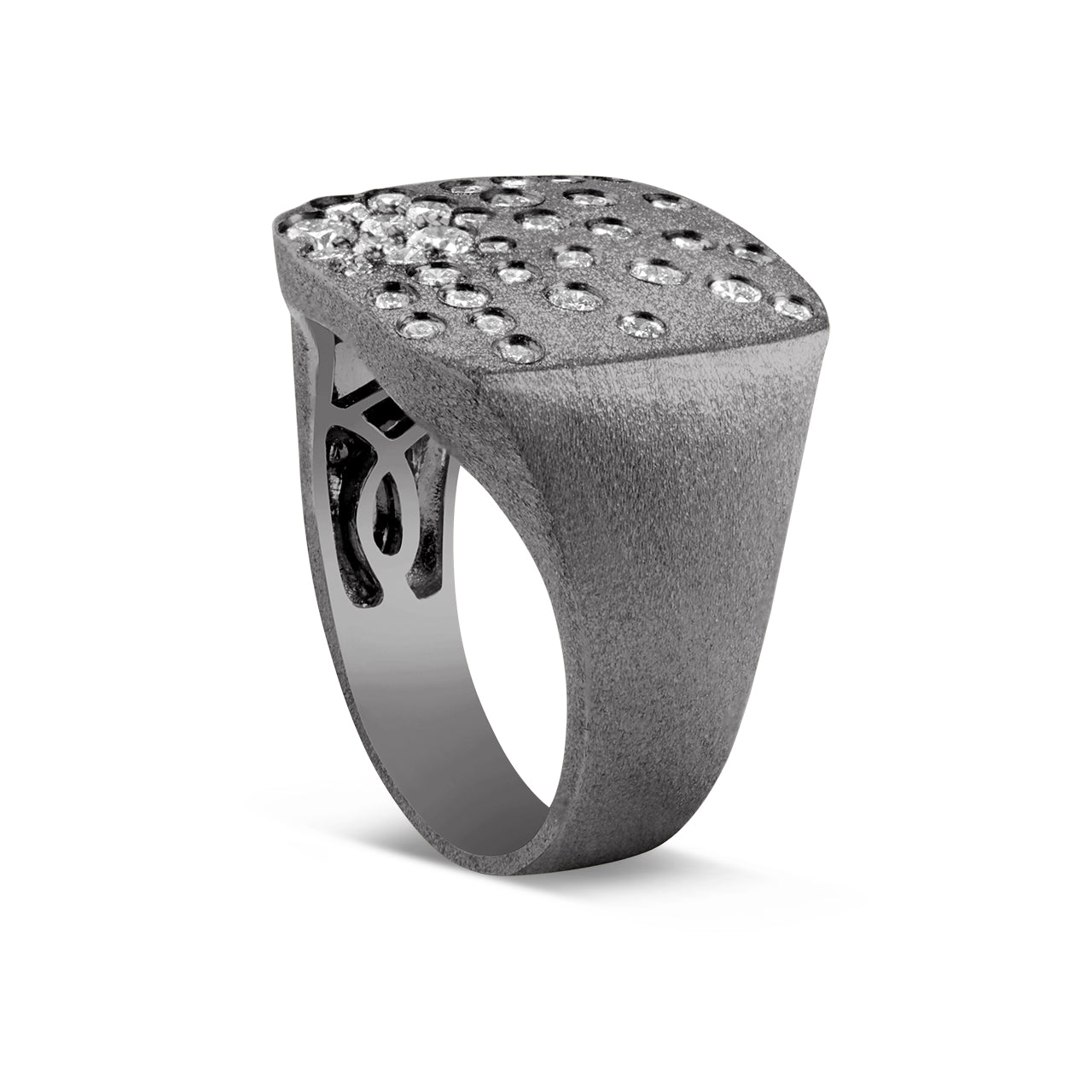 Diamond Galaxy Cushion Ring
