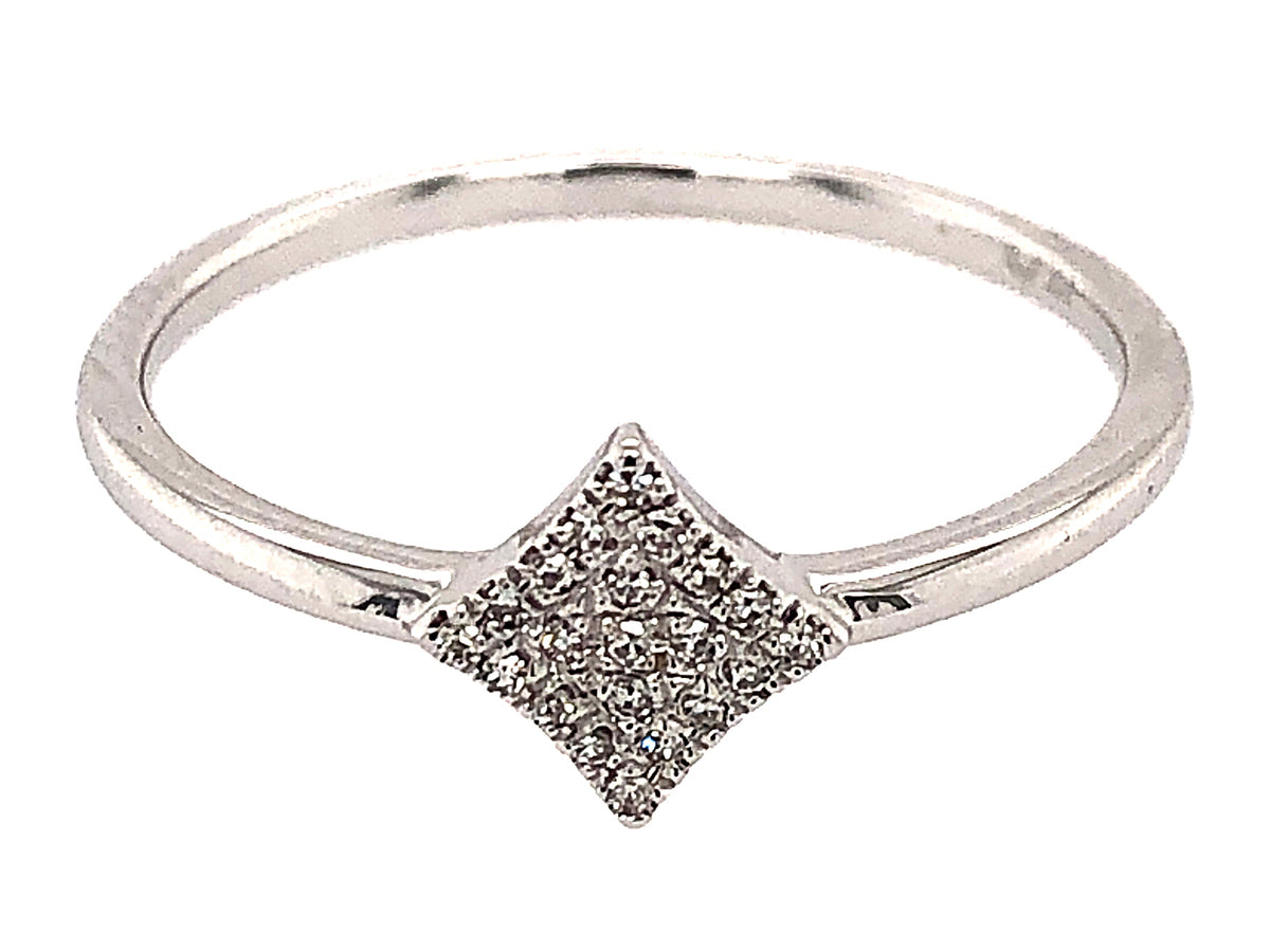 DIAMOND 4 POINT STAR RING