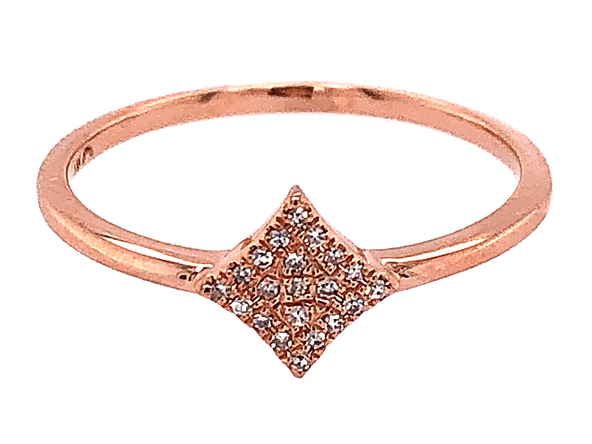 DIAMOND 4 POINT STAR RING