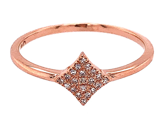 DIAMOND 4 POINT STAR RING