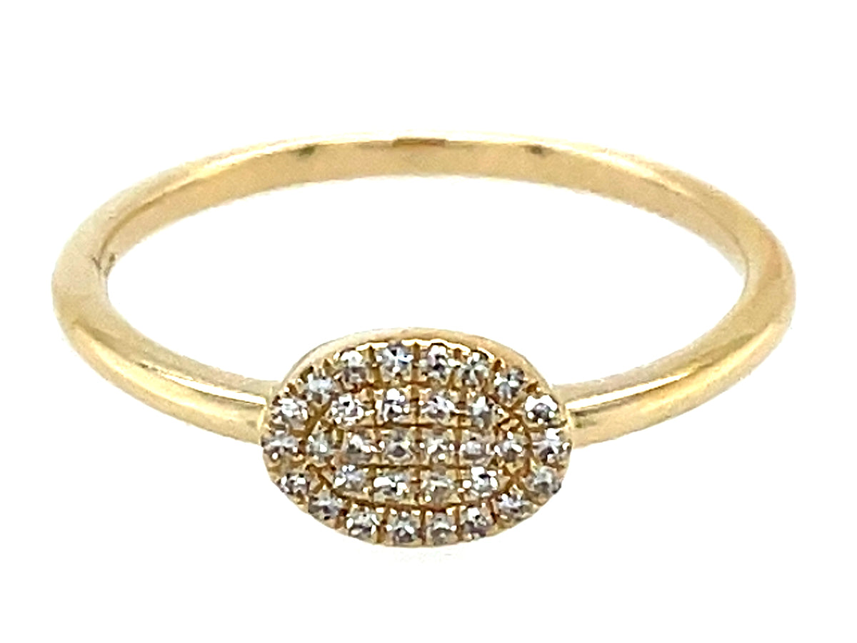 Diamond Oval Ring