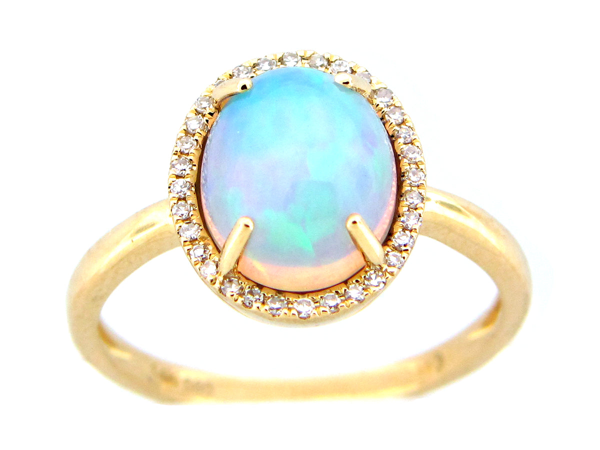 OPAL & DIAMOND RING