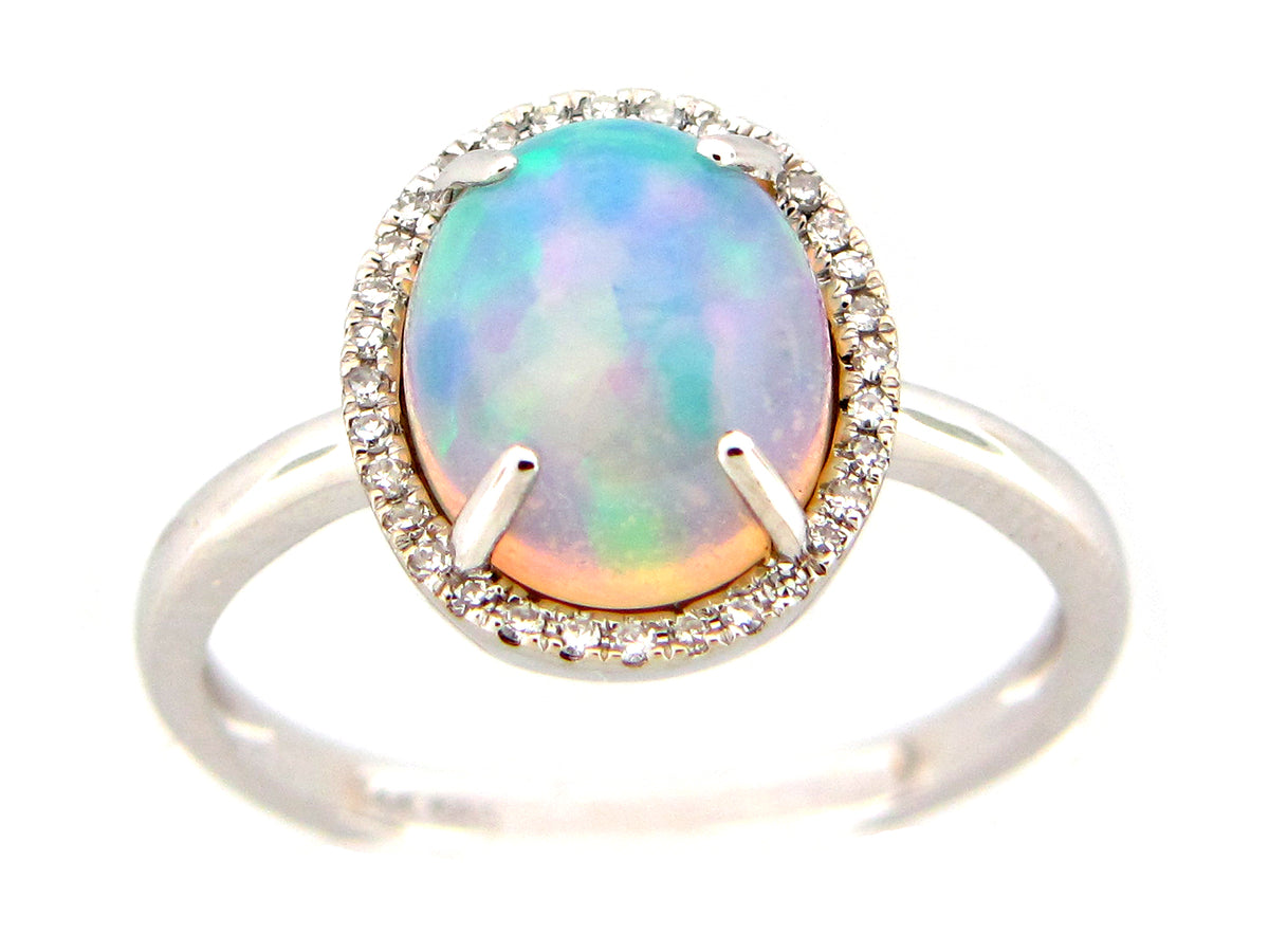 OPAL & DIAMOND RING