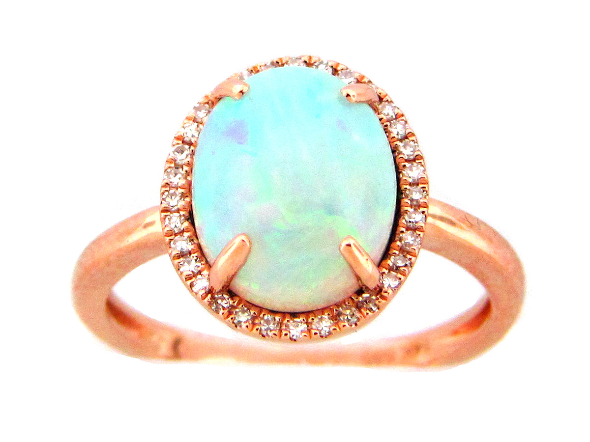 OPAL & DIAMOND RING