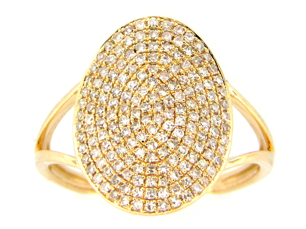 DIAMOND OVAL RING