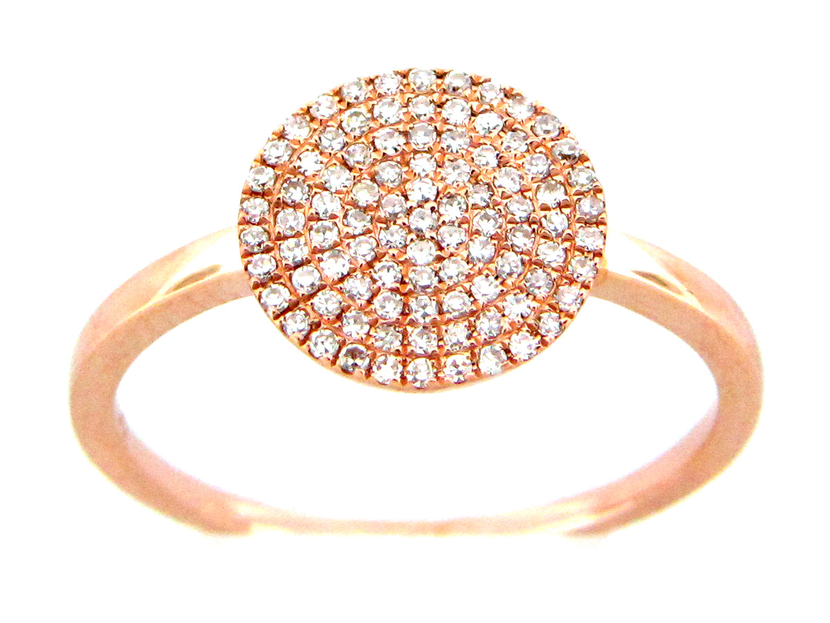 DIAMOND PAVE DISC RING
