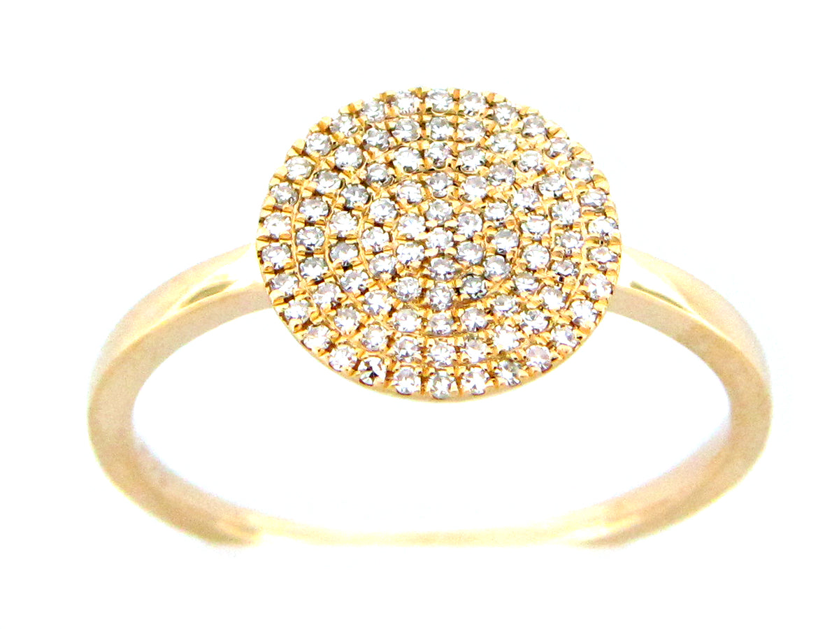DIAMOND PAVE DISC RING