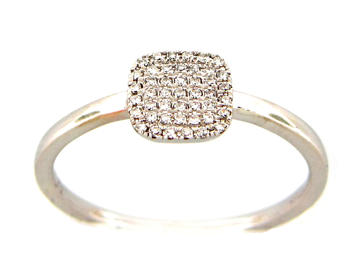 DIAMOND PAVE CUSHION RING