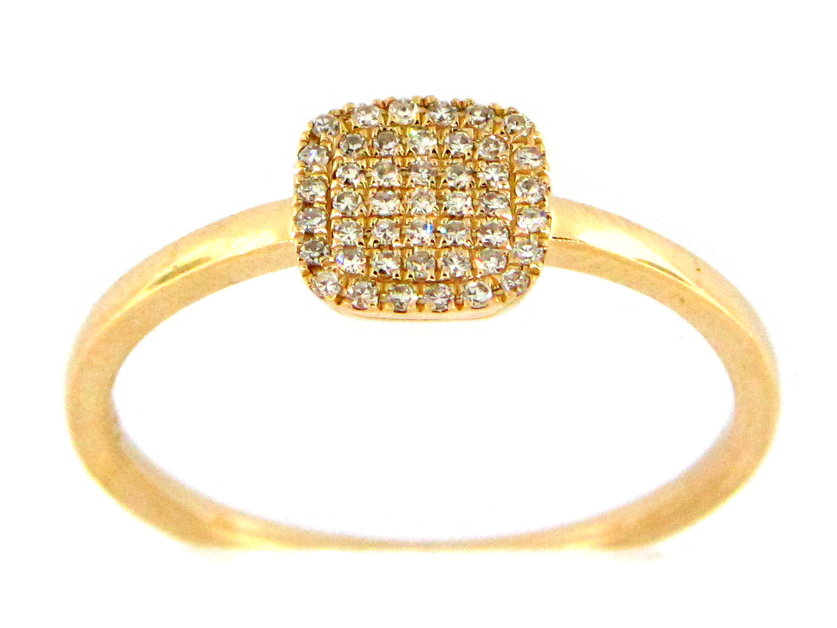 DIAMOND PAVE CUSHION RING
