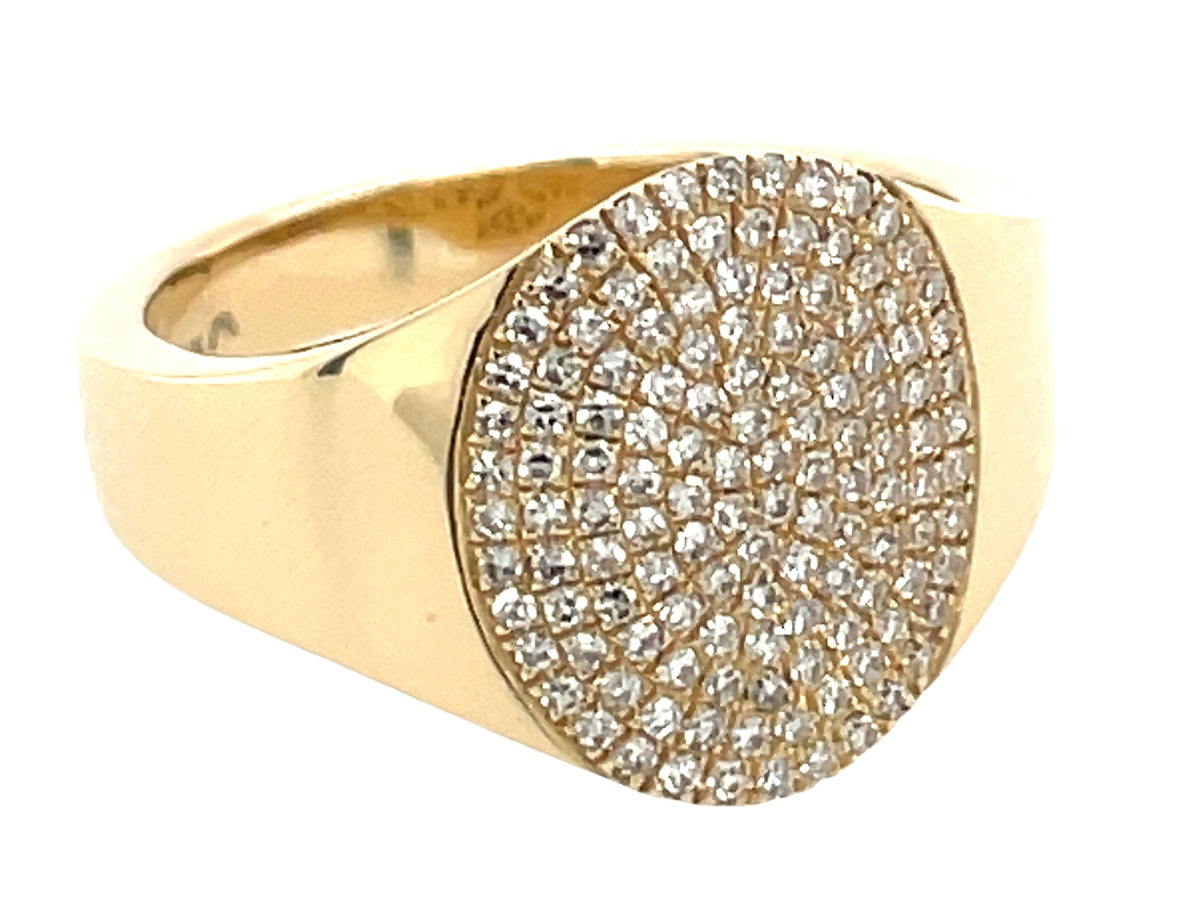 DIAMOND PINKY RING, SIZE 4, 14KY (N)