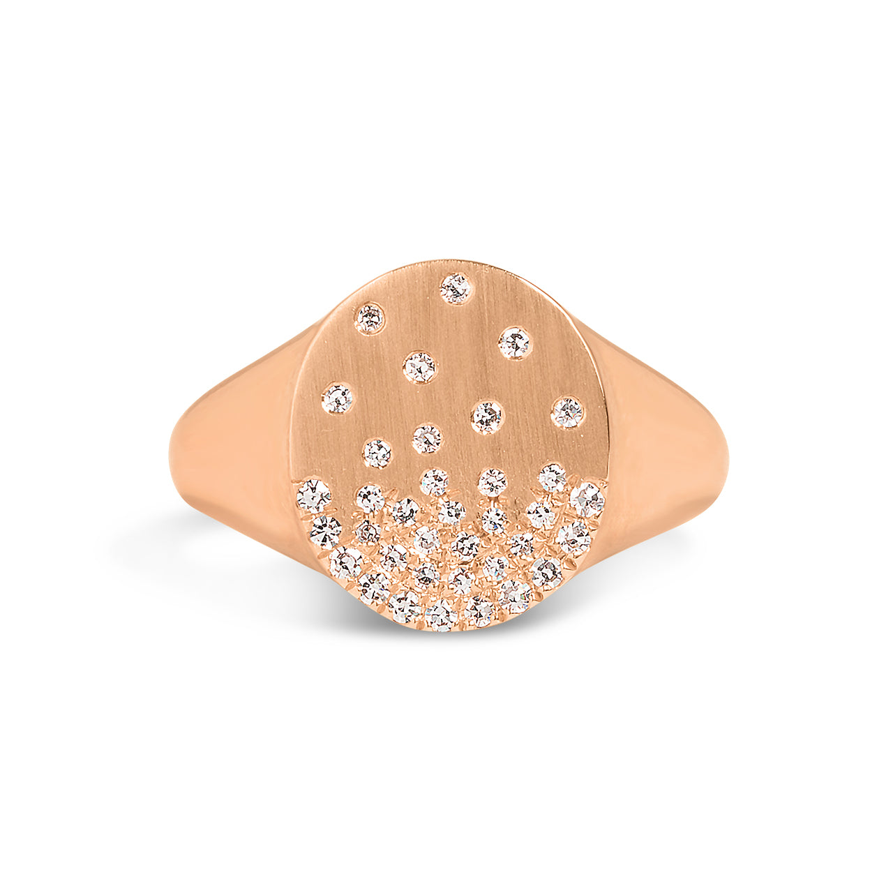 Diamond Petite Confetti Signet Ring