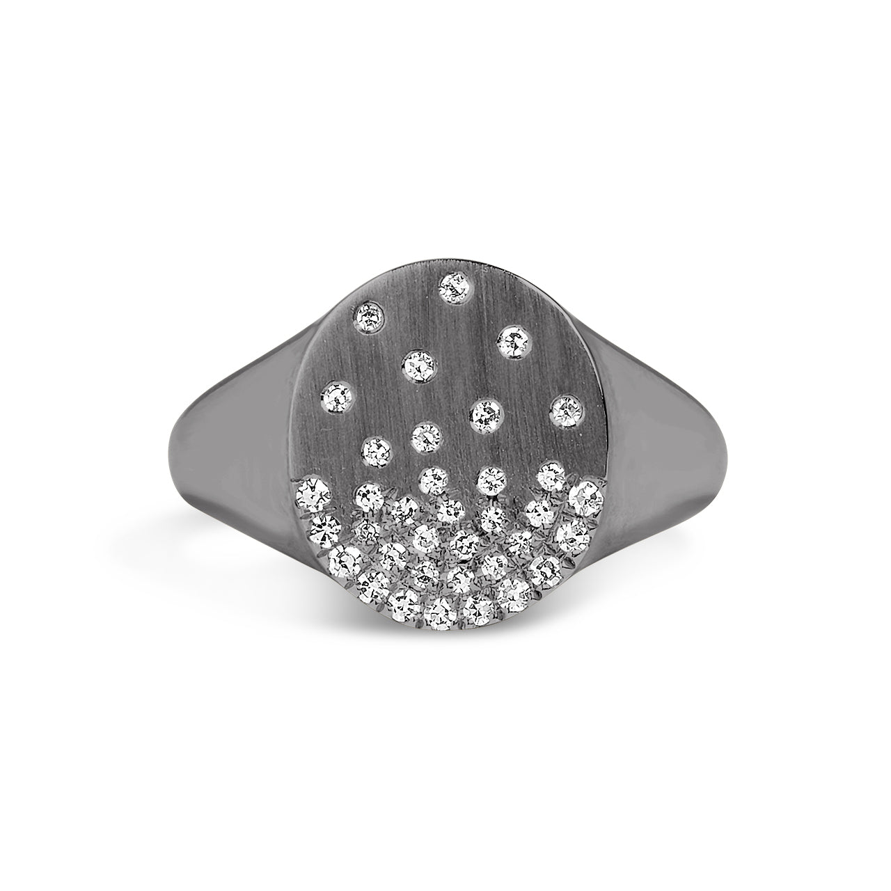 Diamond Petite Confetti Signet Ring