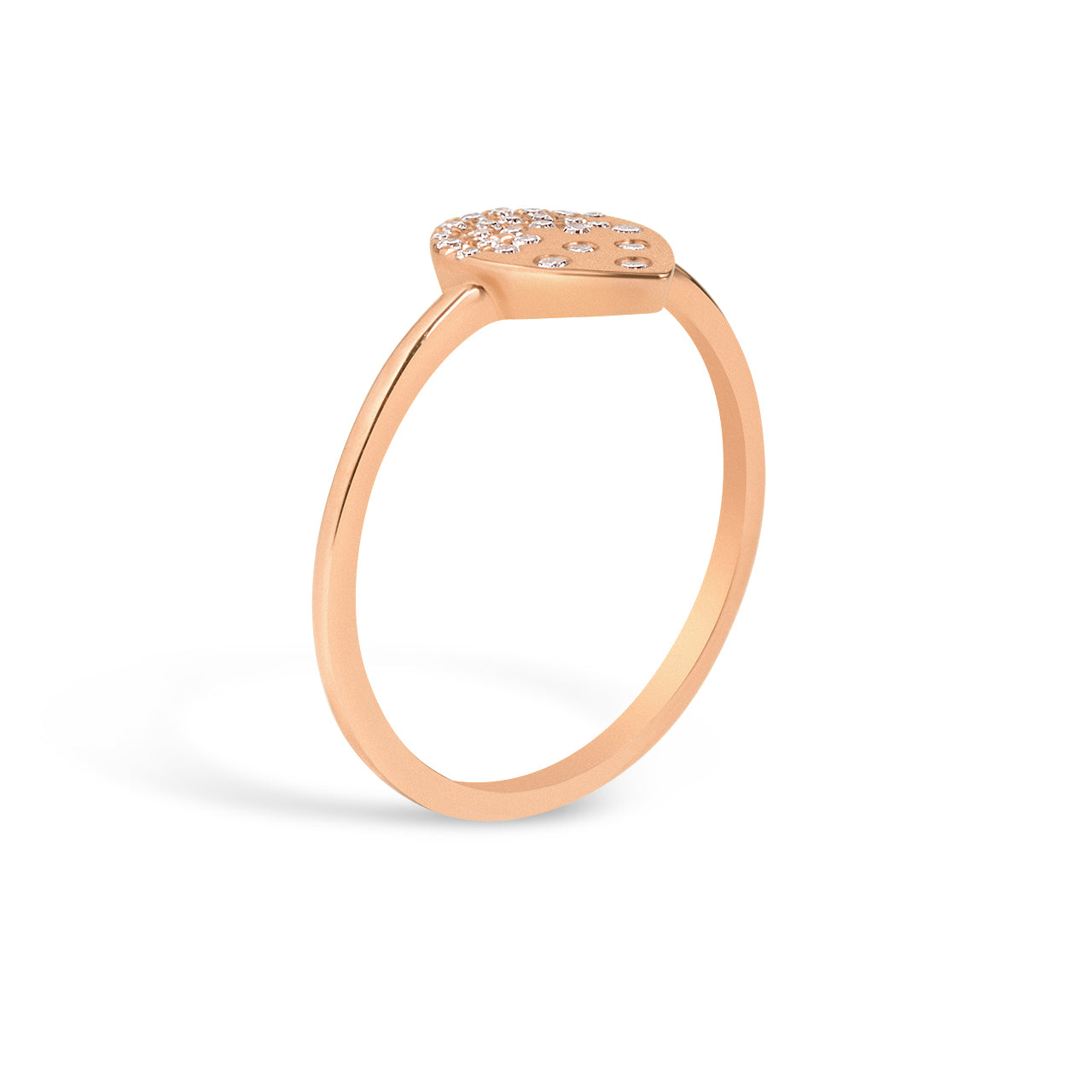 Diamond Petite Confetti Pear Ring
