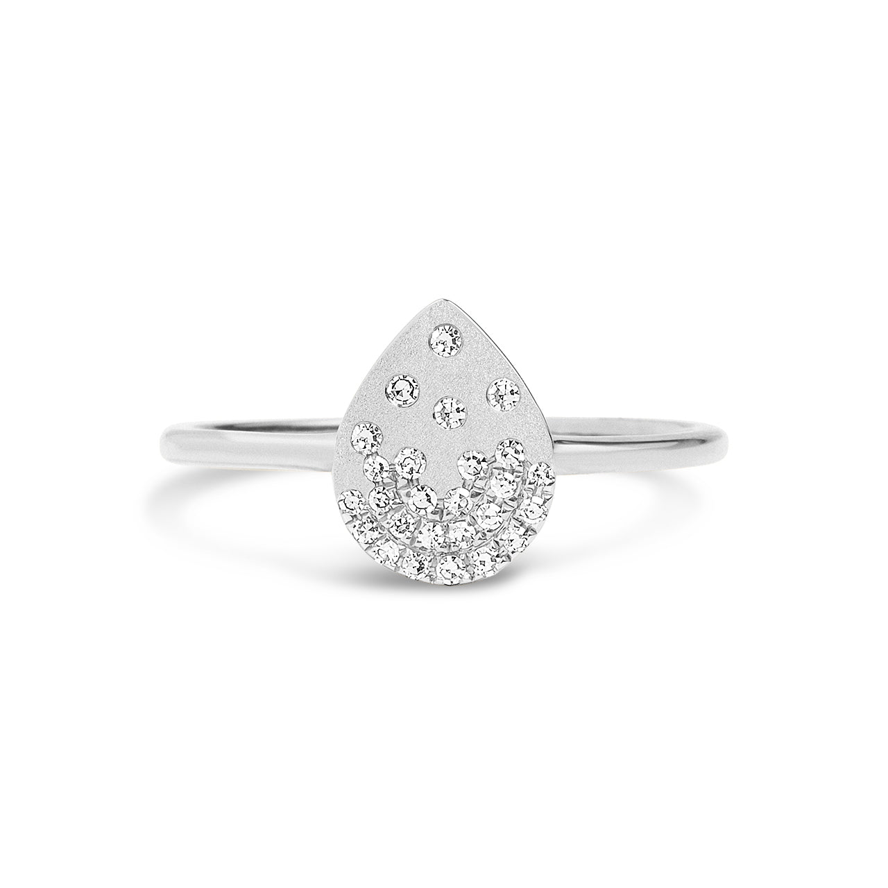 Diamond Petite Confetti Pear Ring