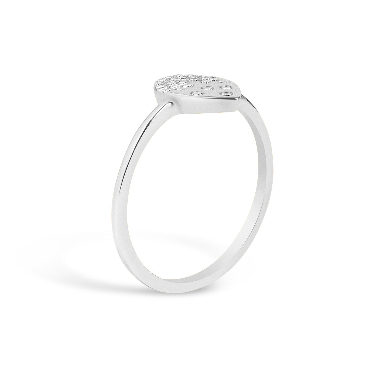 Diamond Petite Confetti Pear Ring