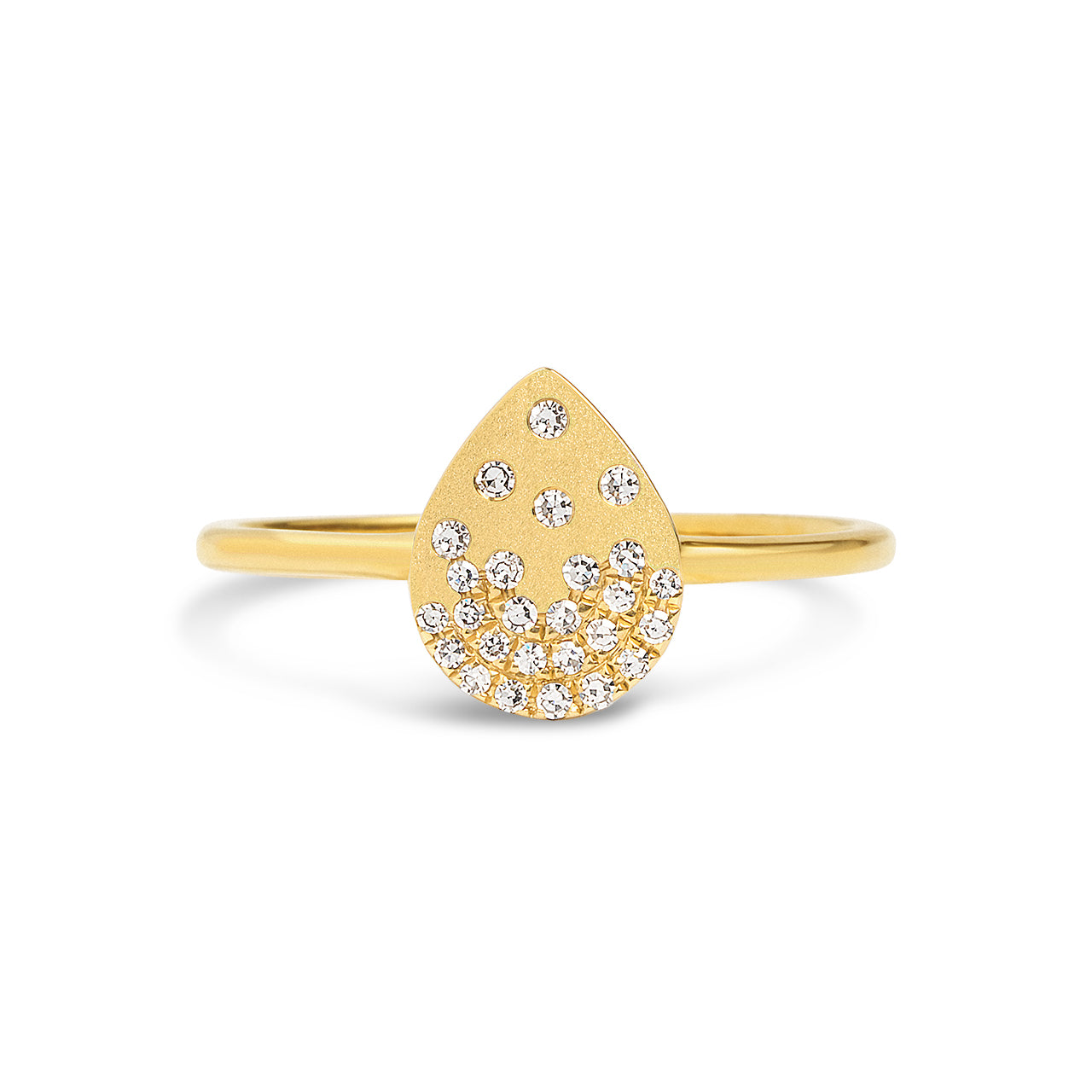Diamond Petite Confetti Pear Ring