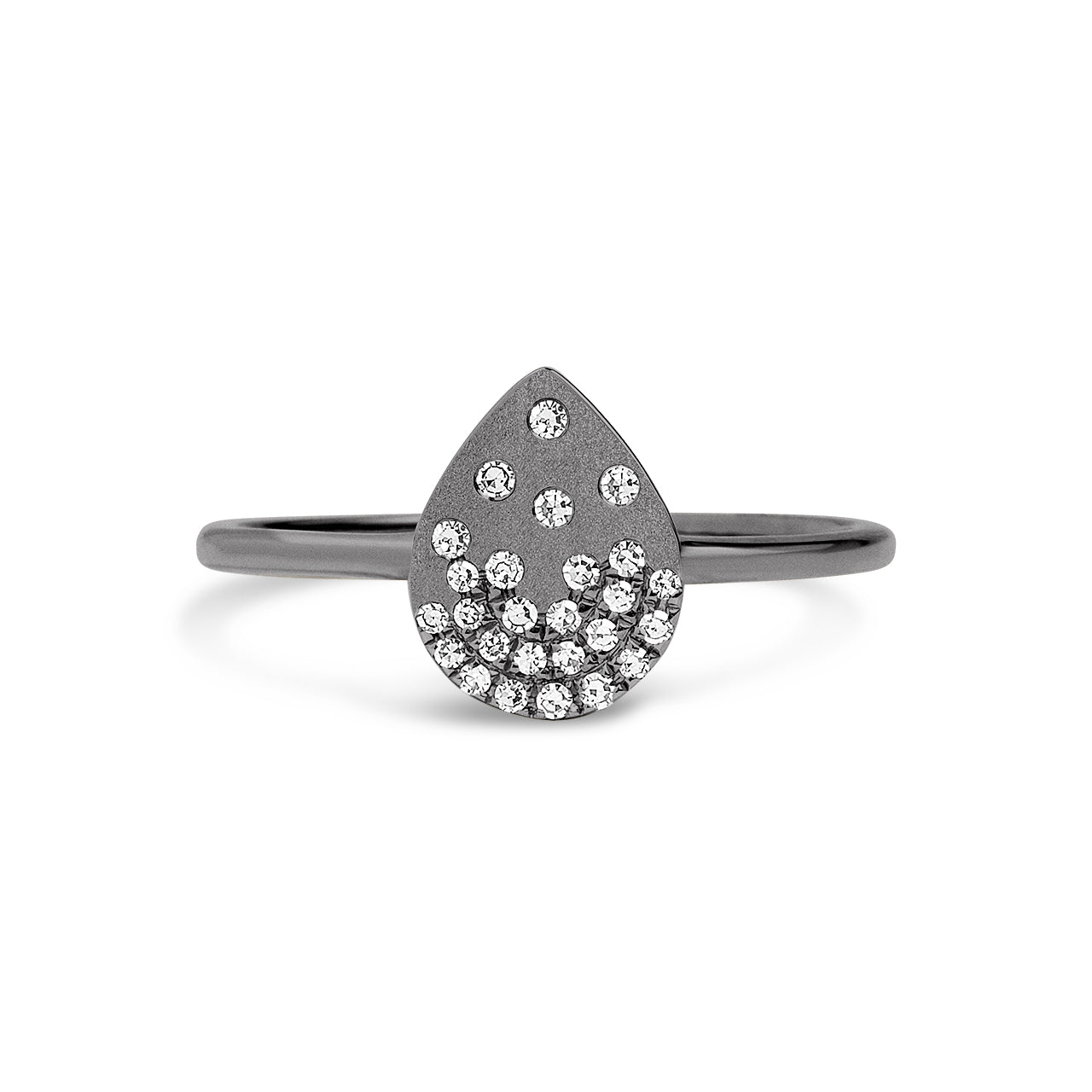 Diamond Petite Confetti Pear Ring