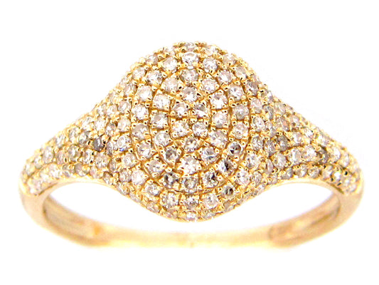 DIAMOND PAVE OVAL RING