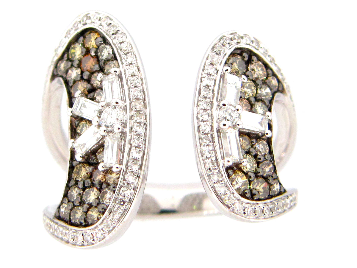 FANCY COLOR DIAMOND RING, 14KW (N)