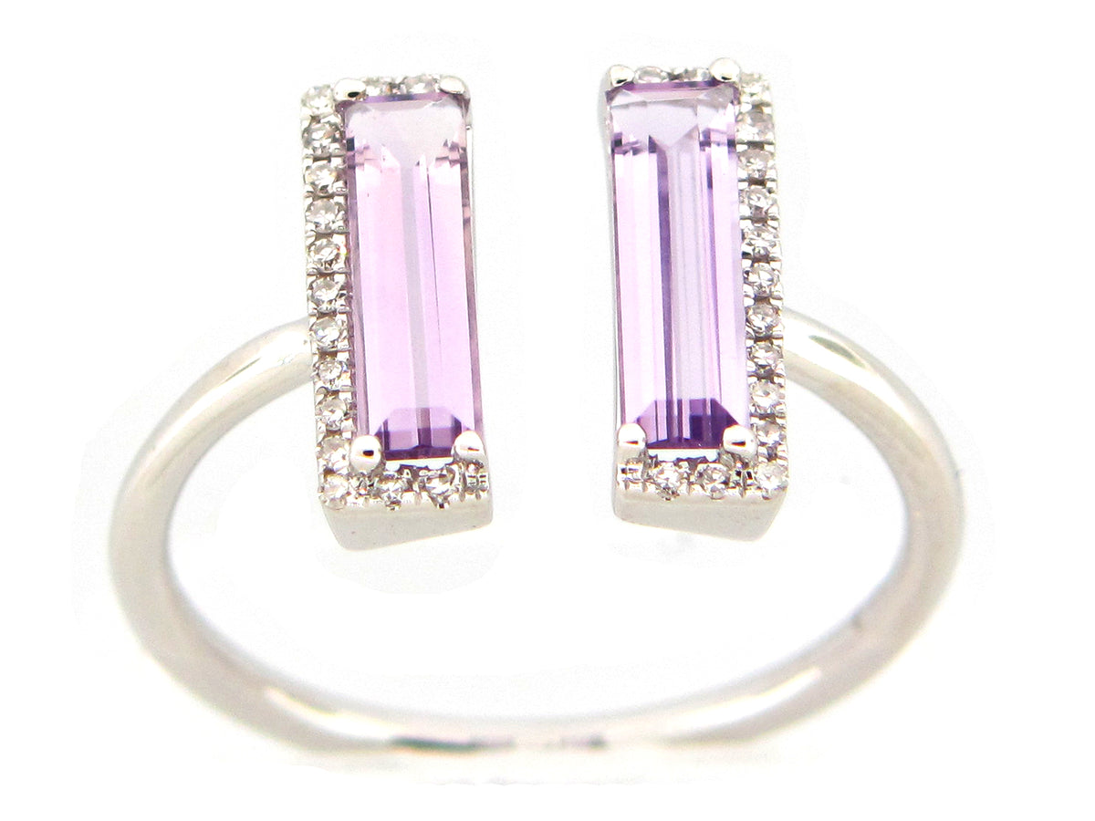 AMETHYST & DIAMOND RING