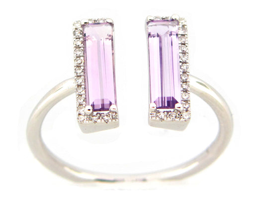 AMETHYST & DIAMOND RING