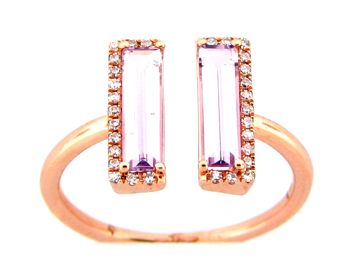 AMETHYST & DIAMOND RING