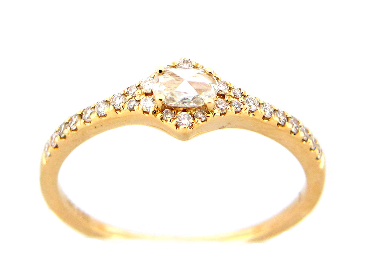 ROSE CUT DIAMOND RING