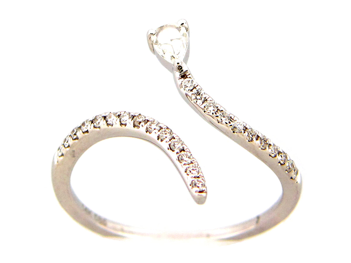 ROSE CUT DIAMOND OPEN RING