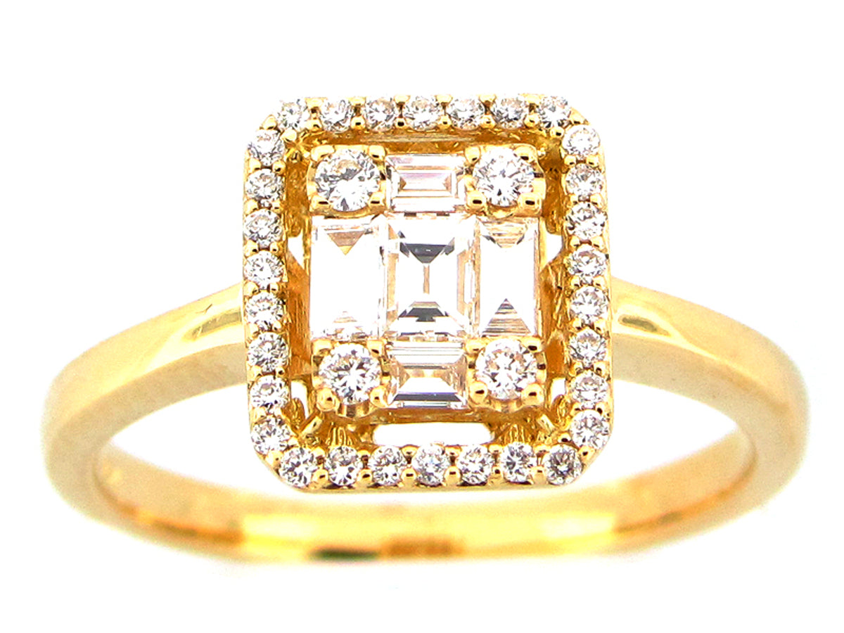 DIAMOND RING, 18KY (N)