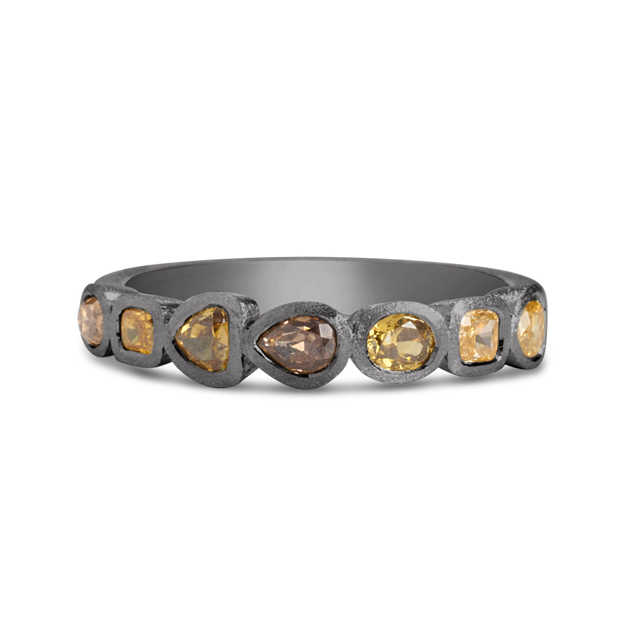 Fancy Diamond Bezel Band