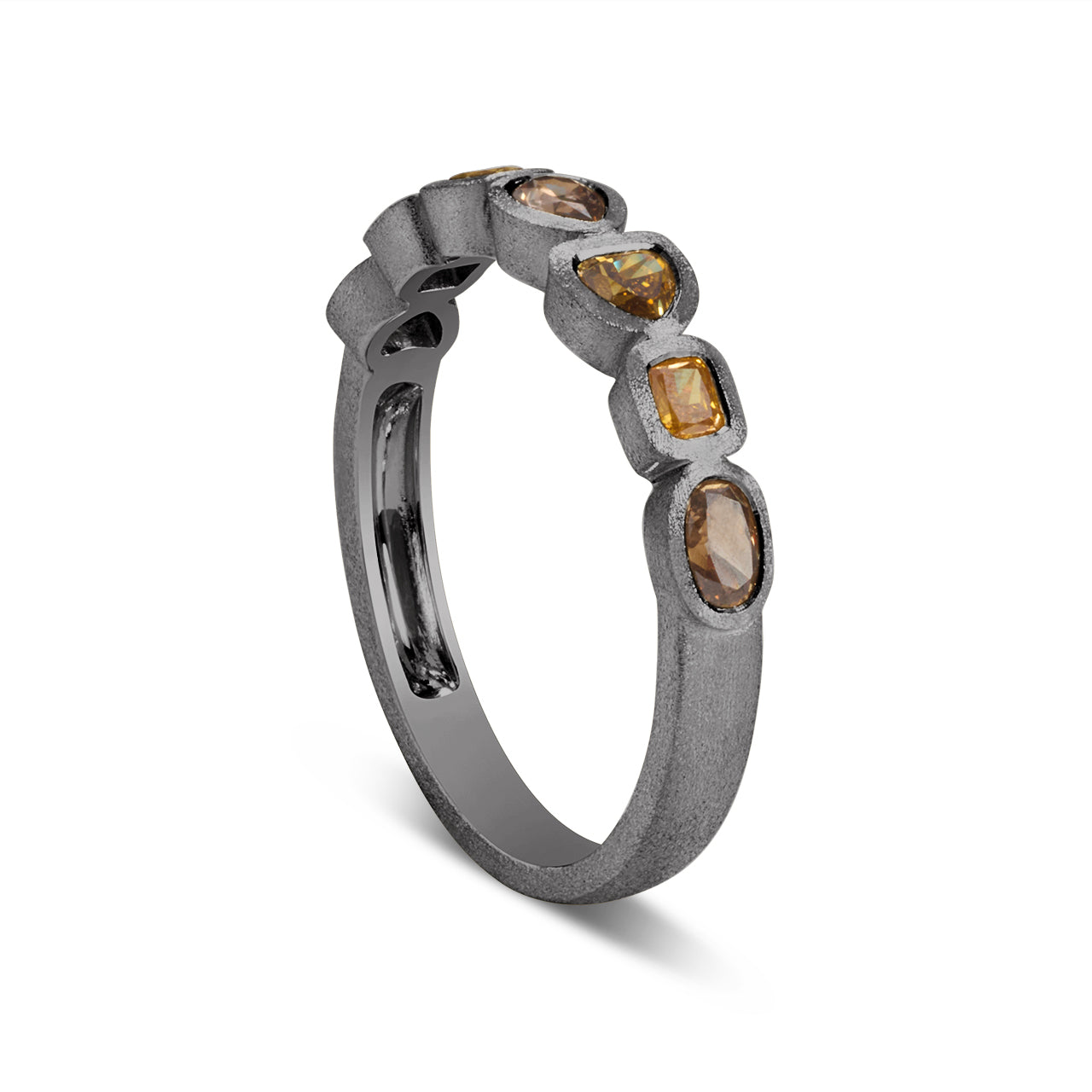 Fancy Diamond Bezel Band