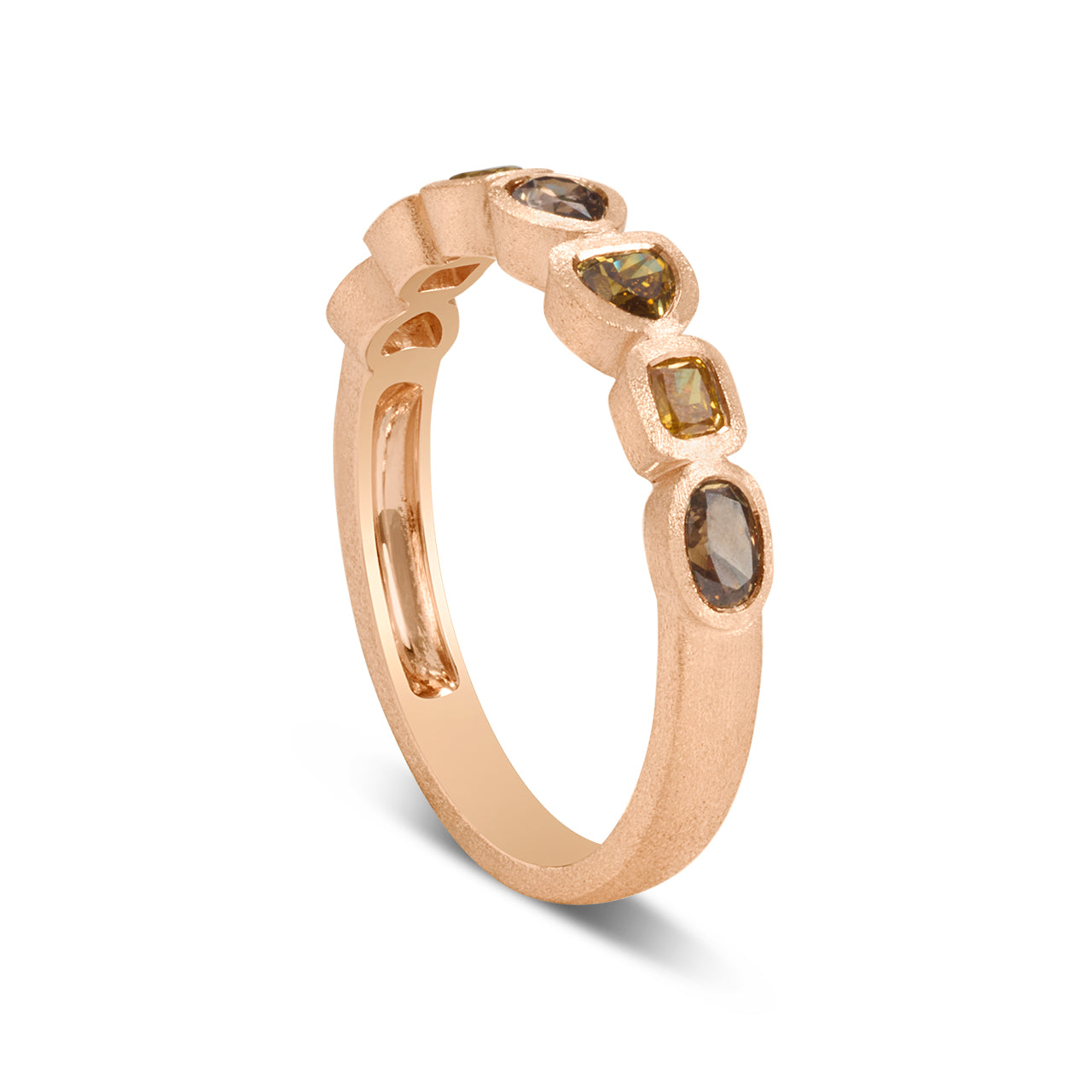 Fancy Diamond Bezel Band