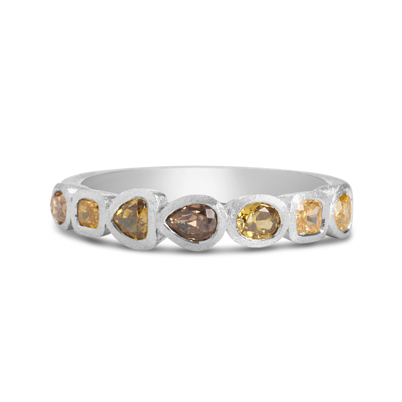 Fancy Diamond Bezel Band