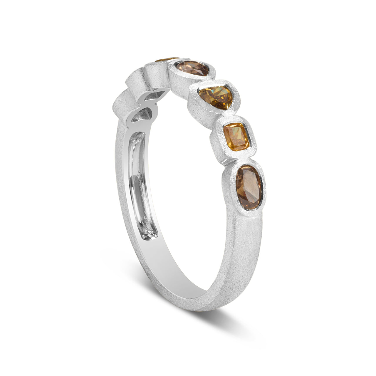 Fancy Diamond Bezel Band