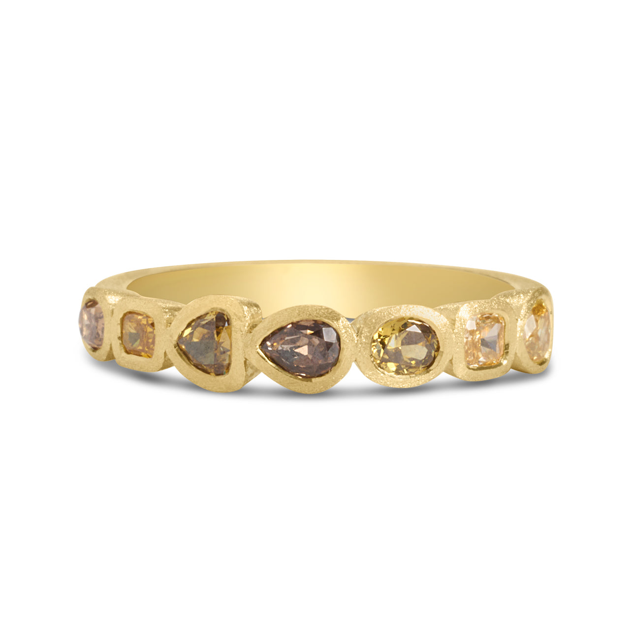 Fancy Diamond Bezel Band