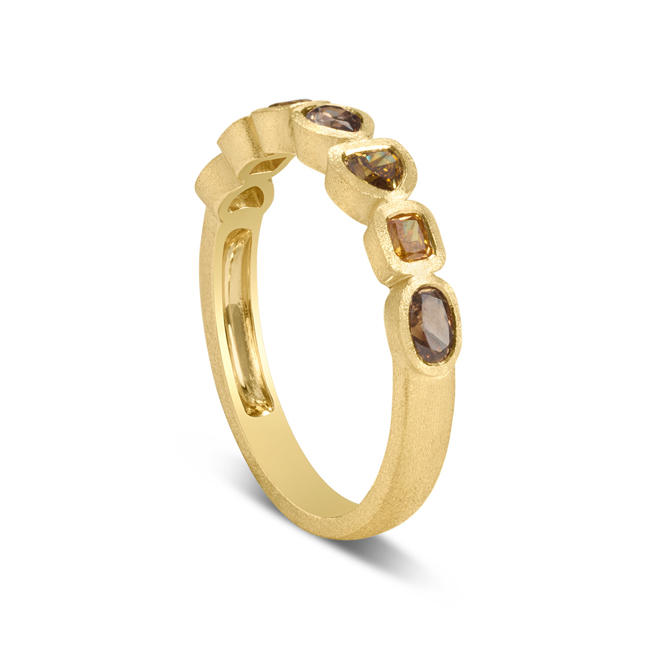 Fancy Diamond Bezel Band