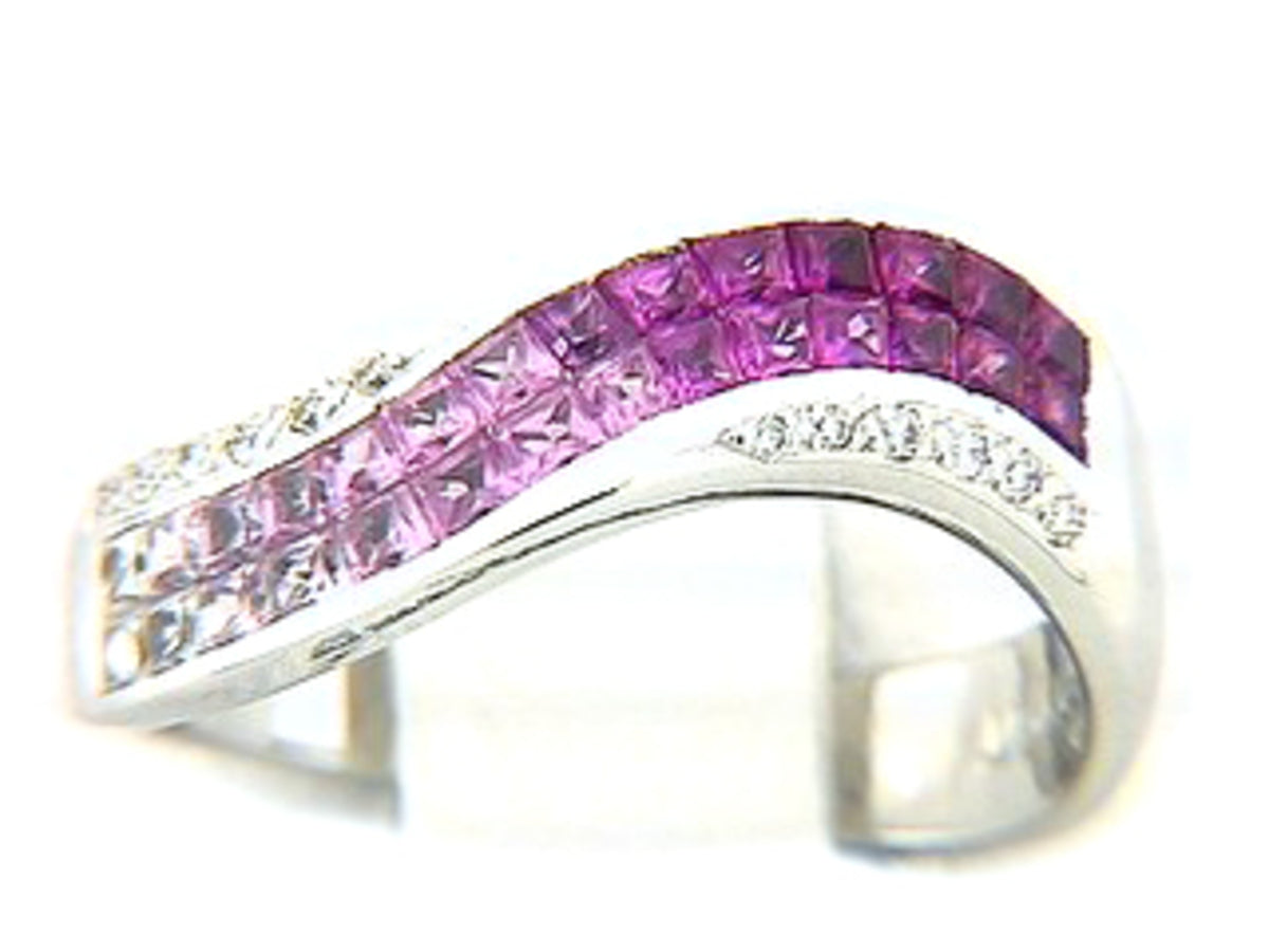 PINK SAPPHIRE & DIAMOND RING