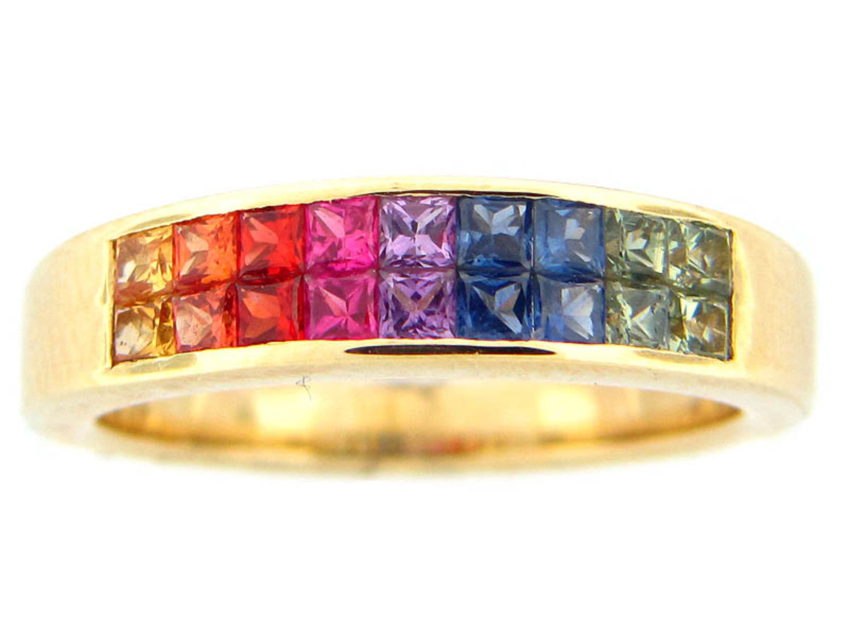 RAINBOW SAPPHIRE RING