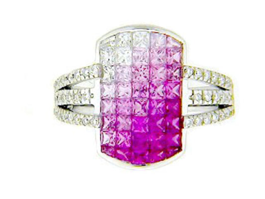 PINK SAPPHIRE & DIAMOND RING