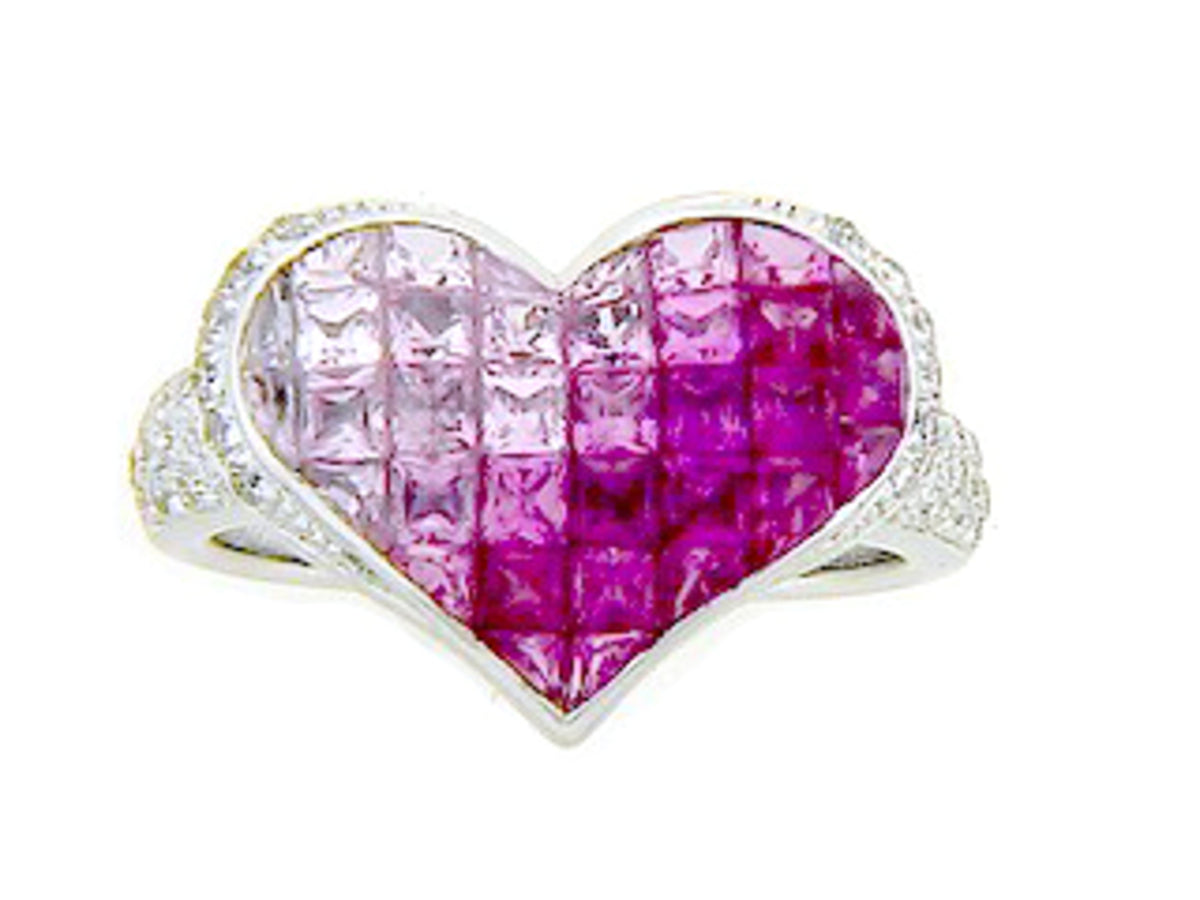PINK SAPPHIRE & DIAMOND RING