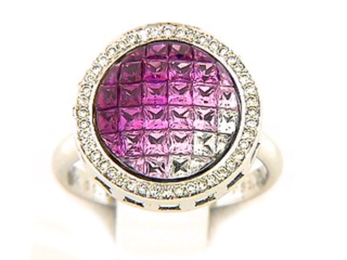 PINK SAPPHIRE & DIAMOND RING