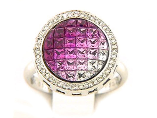 PINK SAPPHIRE & DIAMOND RING
