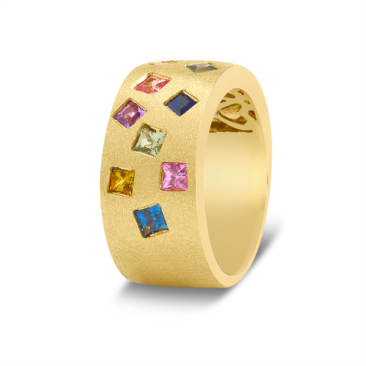 Rainbow Sapphire Princess Scatter Cigar Band