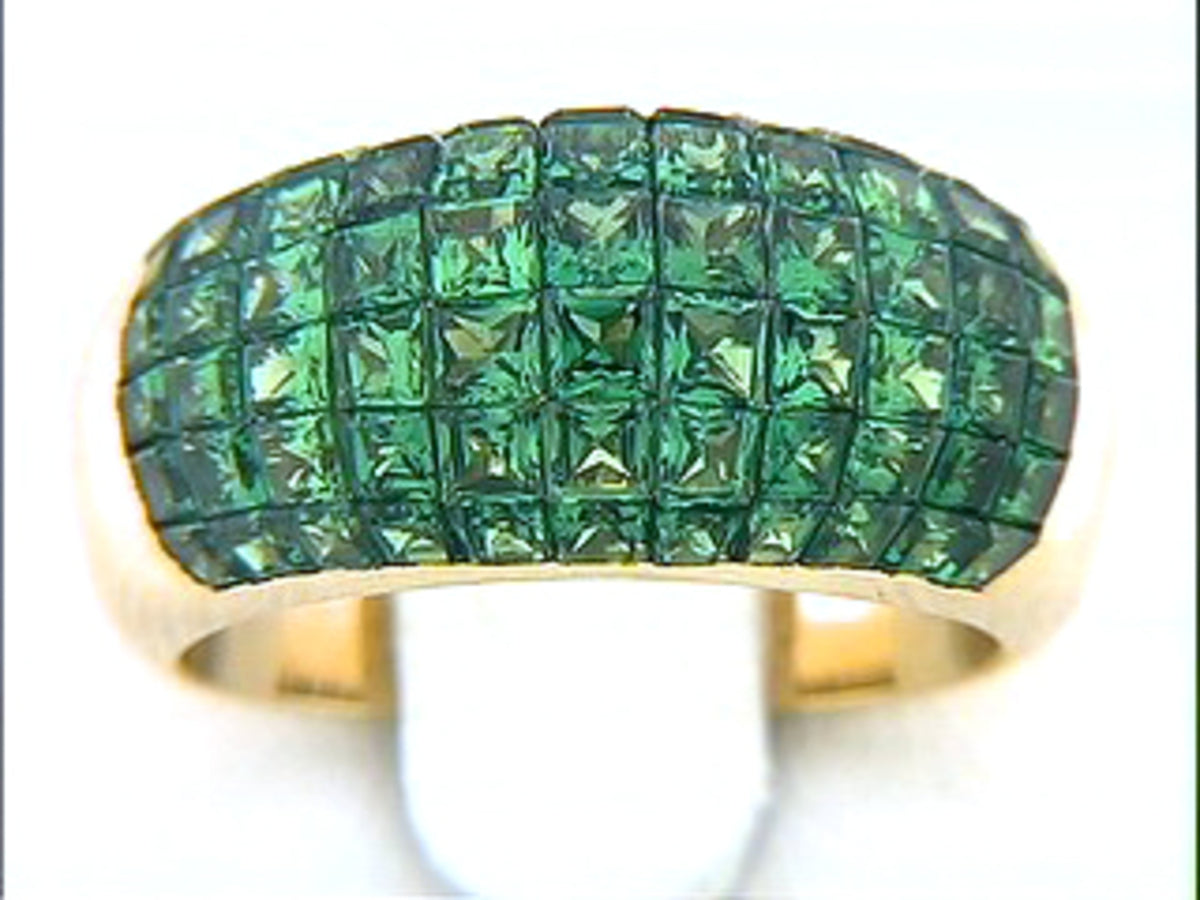 TSAVORITE RING, 18KY (N)