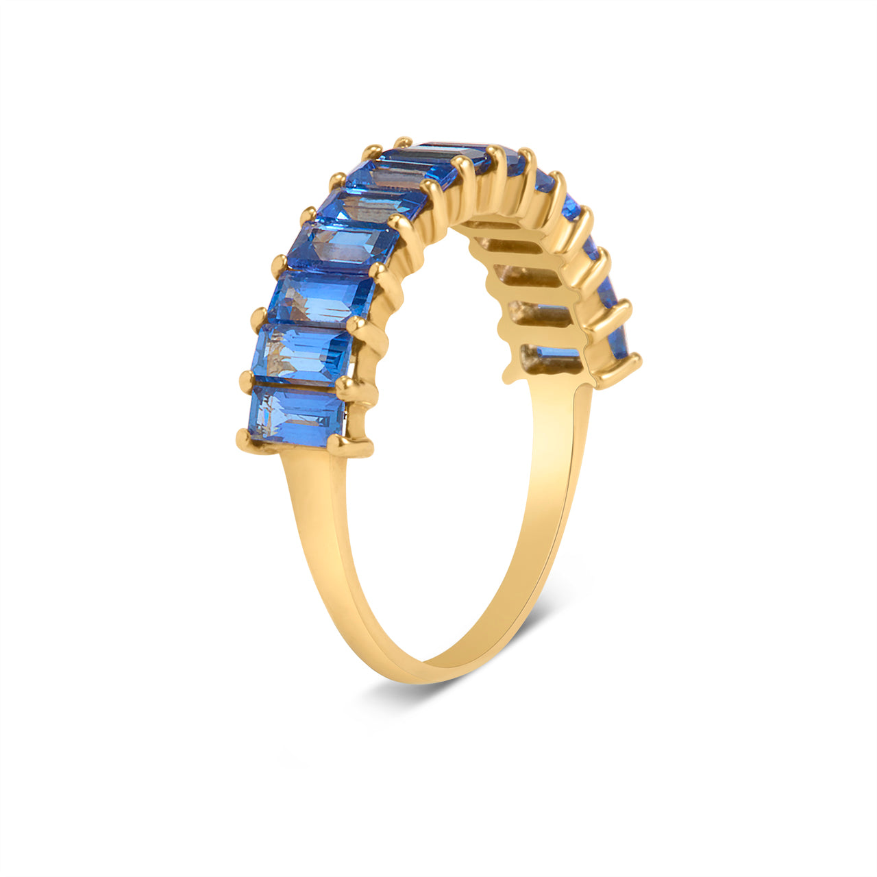 Sapphire Baguette Band