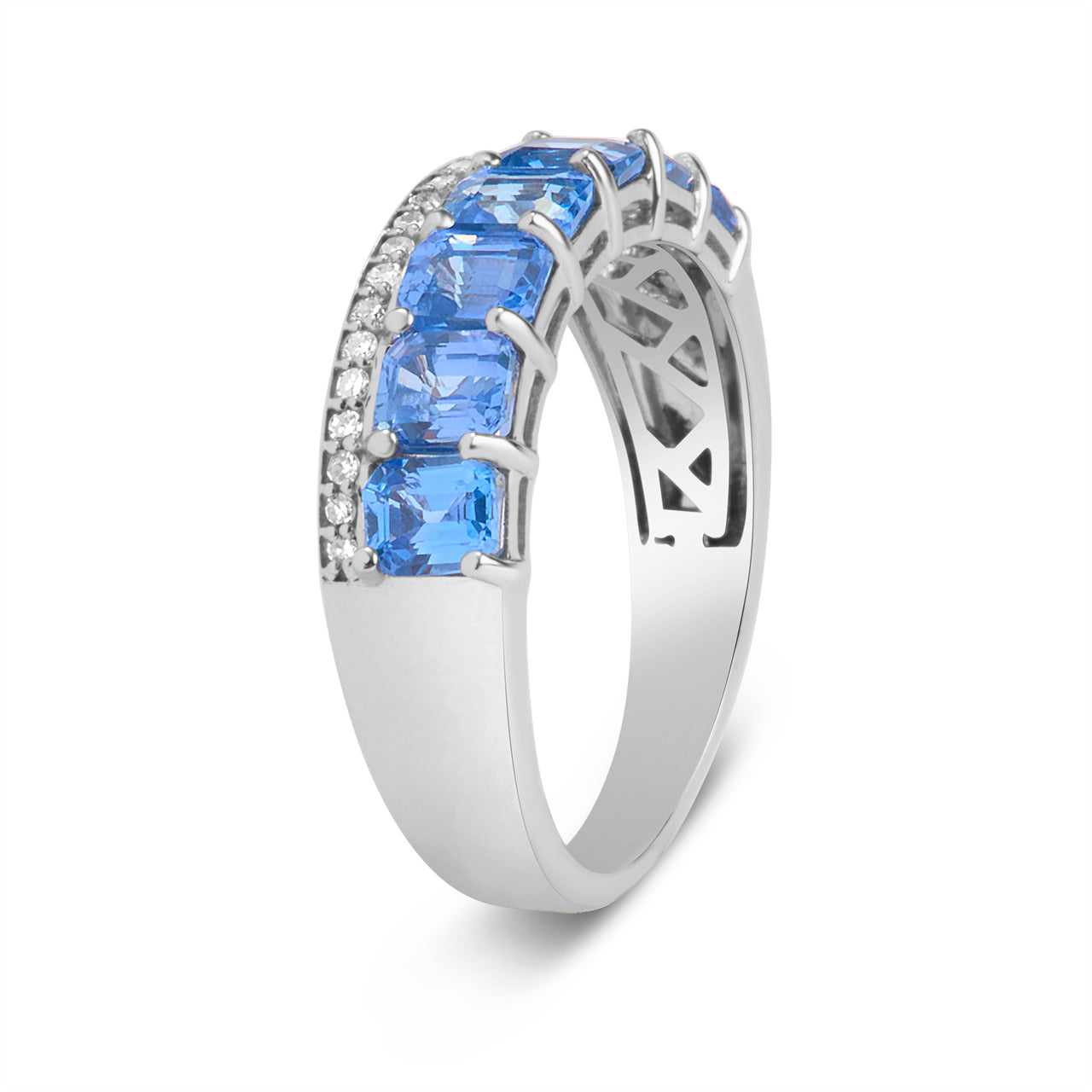 Sapphire & Diamond Stack Ring