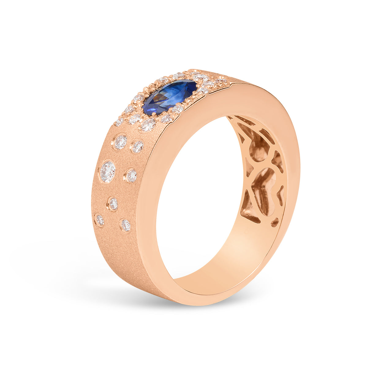 Sapphire & Diamond Confetti Band