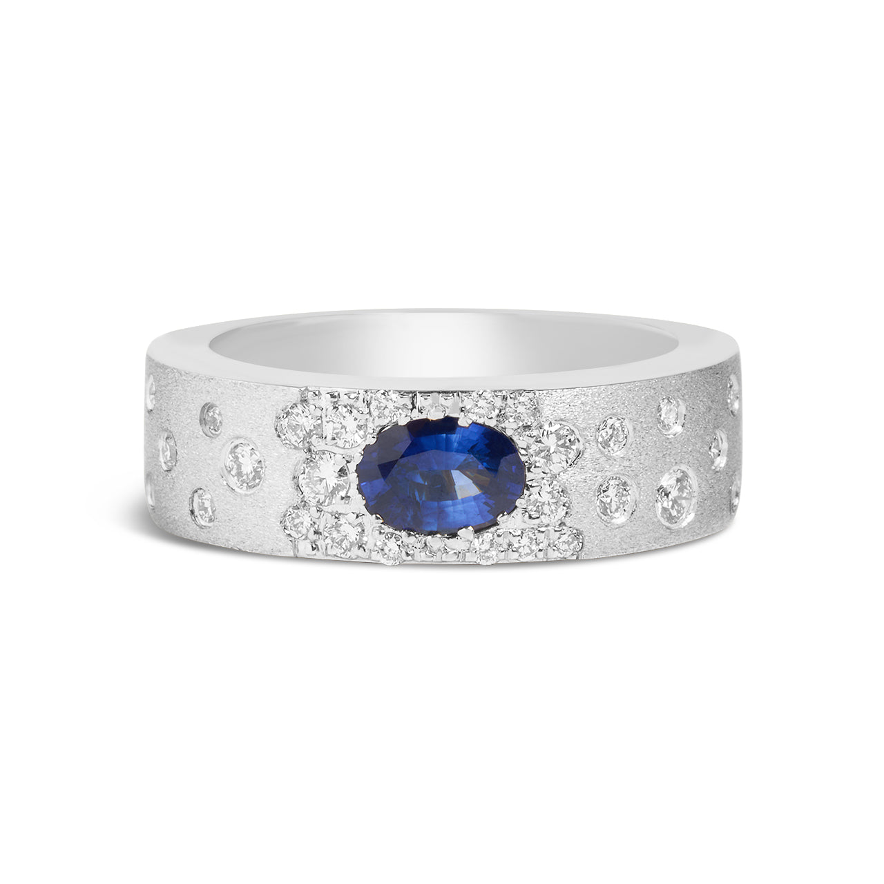 Sapphire & Diamond Confetti Band